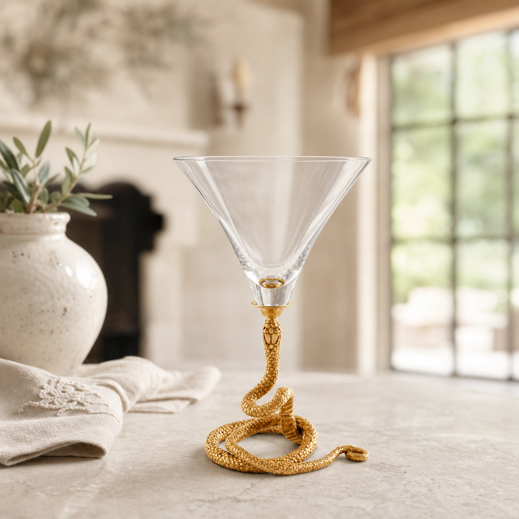 Snake Cocktail / Martini Glass 2