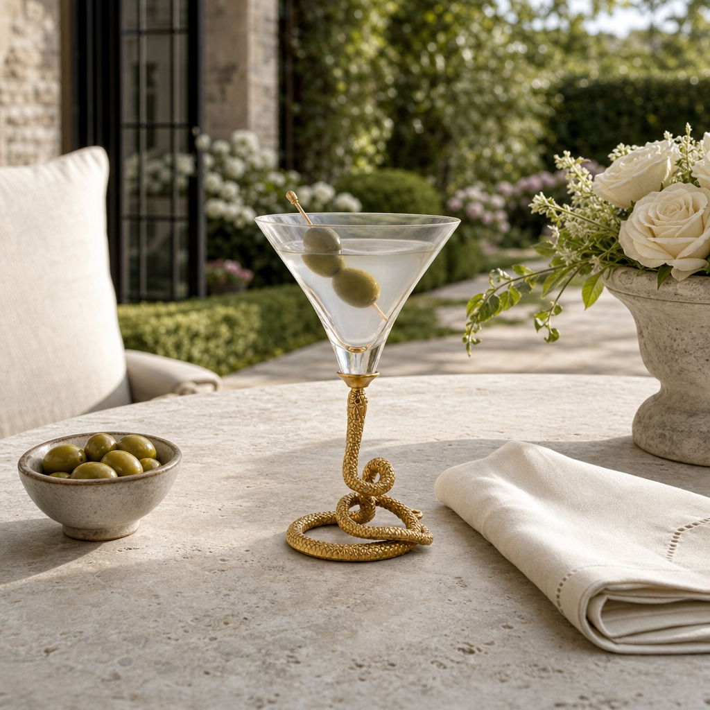 Snake Cocktail / Martini Glass 7