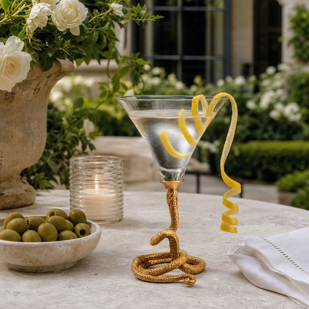Snake Cocktail / Martini Glass 9