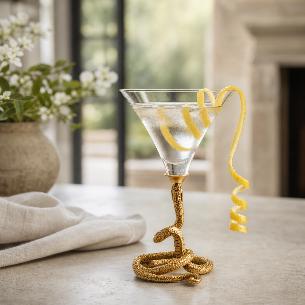 Snake Cocktail / Martini Glass 5