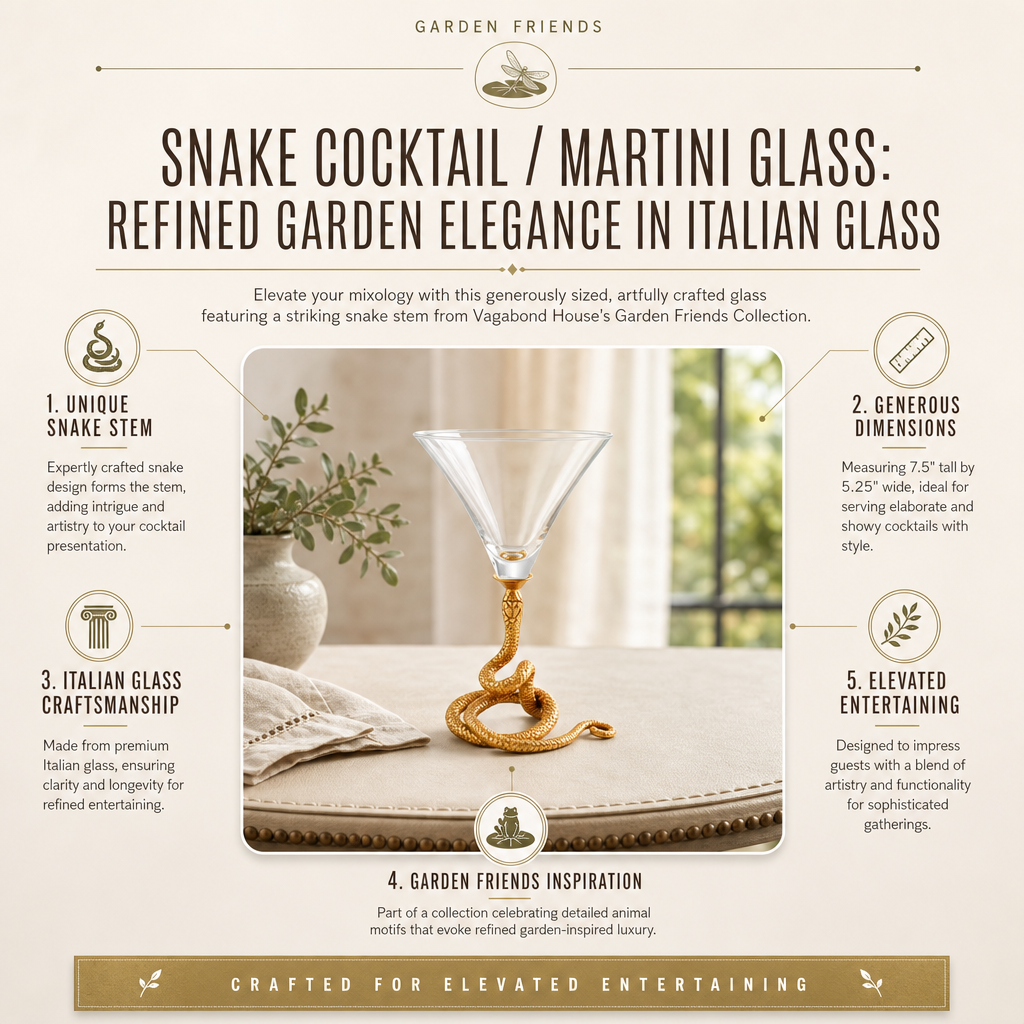 Snake Cocktail / Martini Glass 11