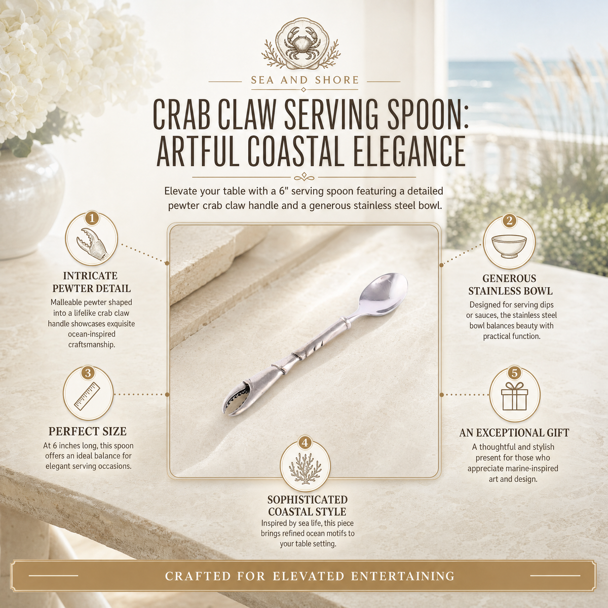 Crab Claw Serving Spoon 1