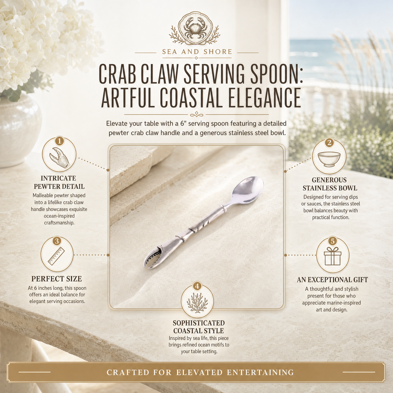 Crab Claw Serving Spoon 1