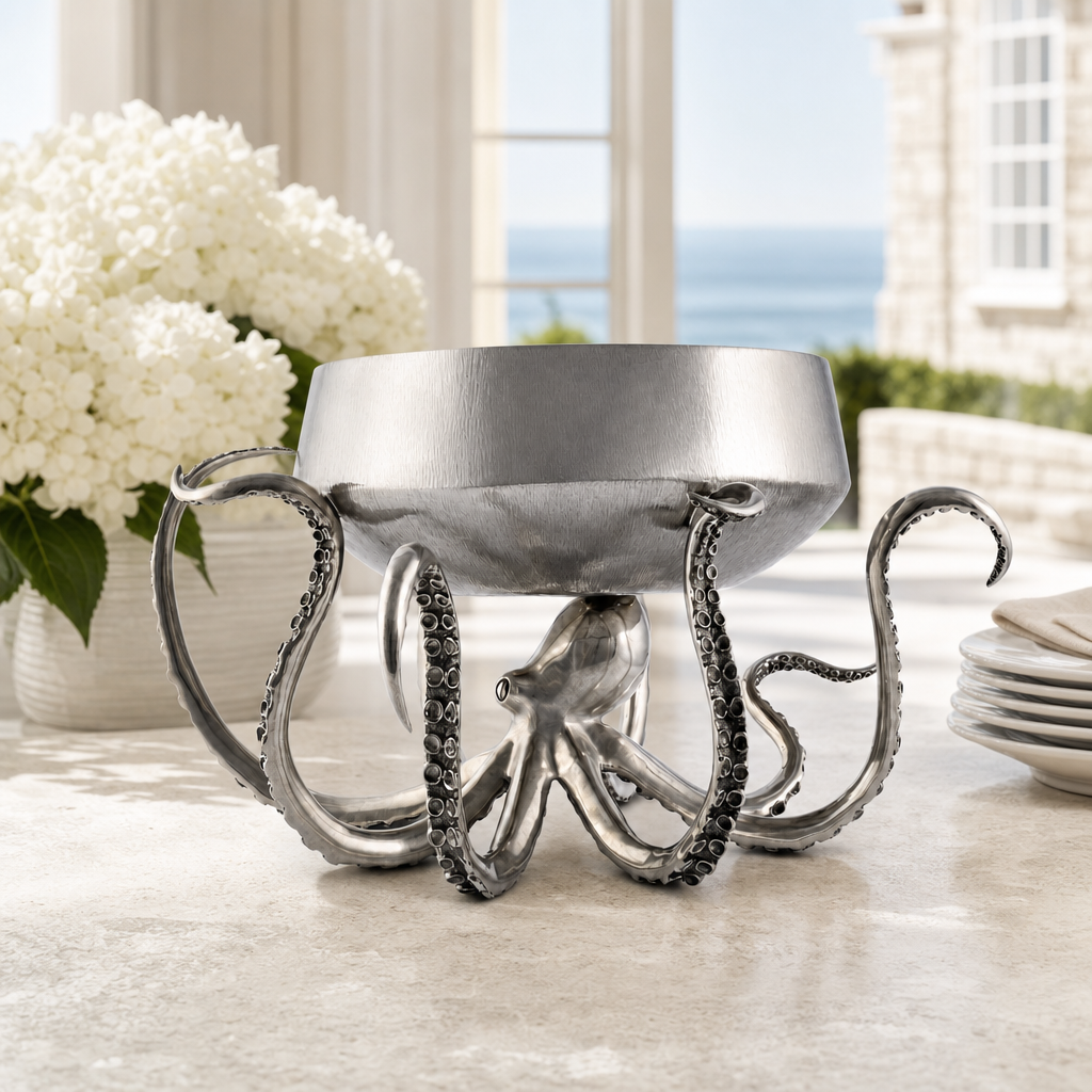 Octopus Stainless Steel Centerpiece Bowl 3