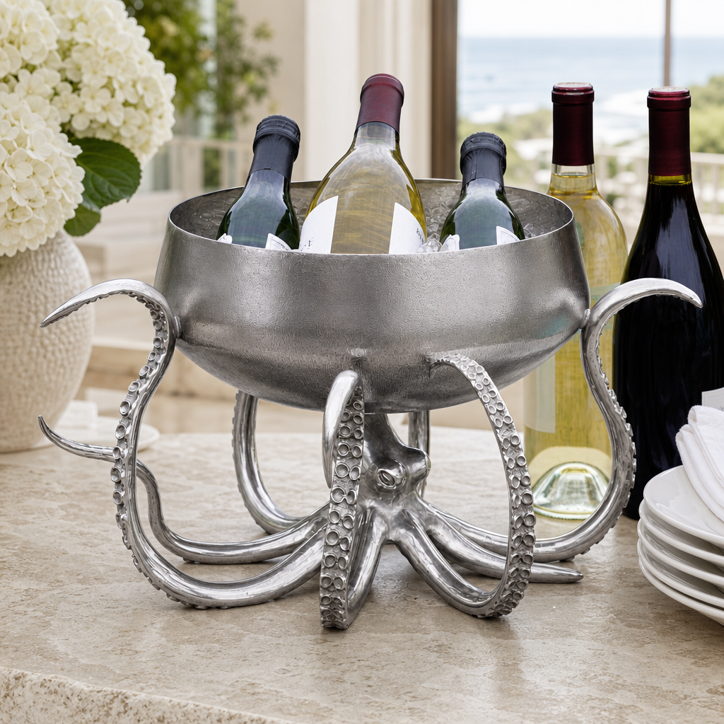 Octopus Stainless Steel Centerpiece Bowl 5