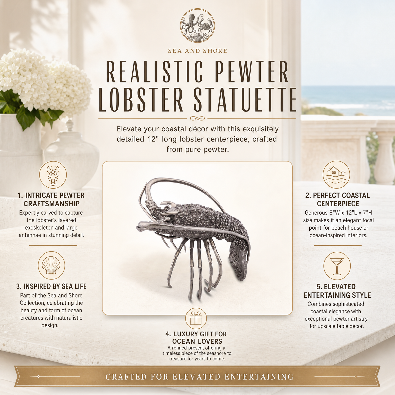 Lobster Statuette 9