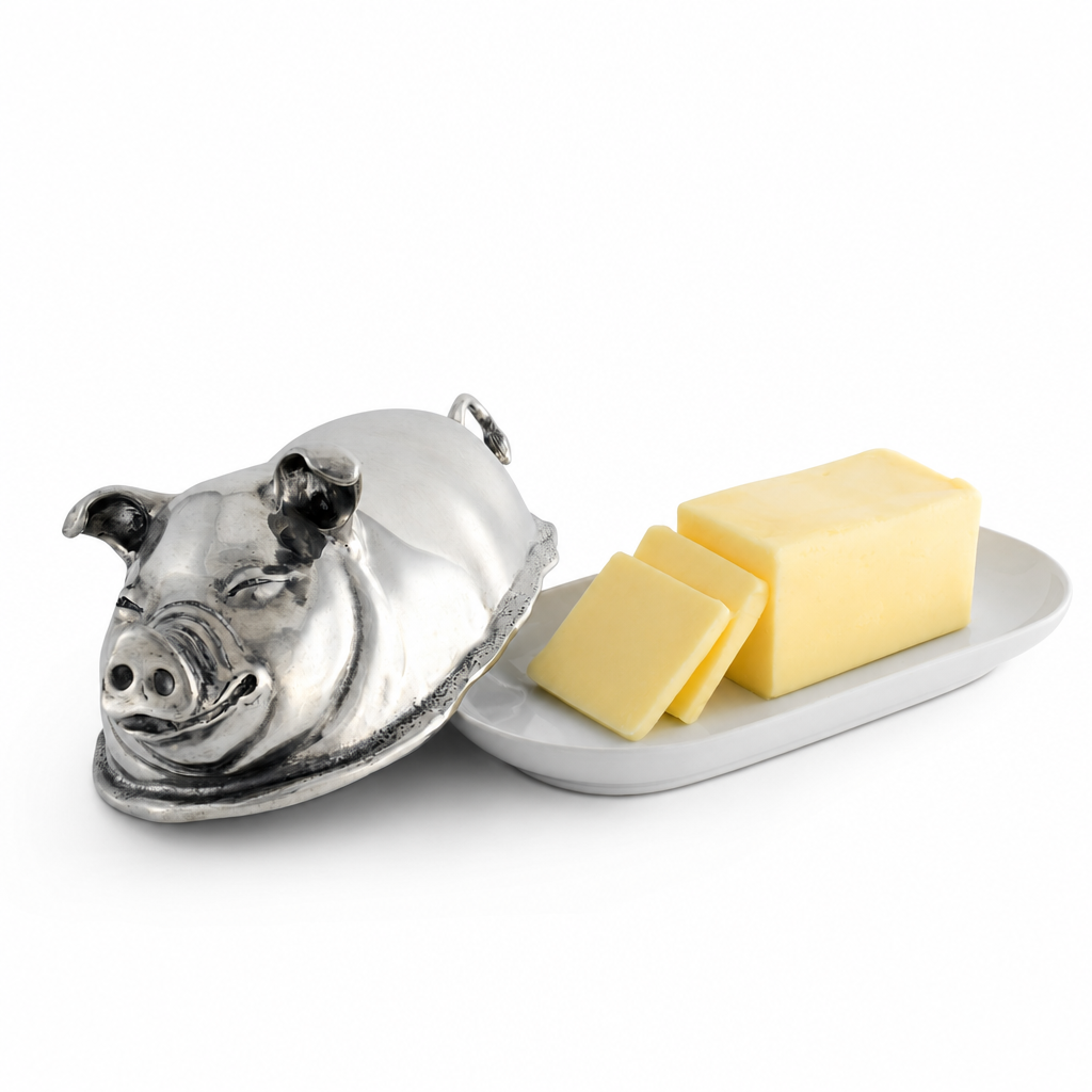 Happy Pig Butter Dish 1