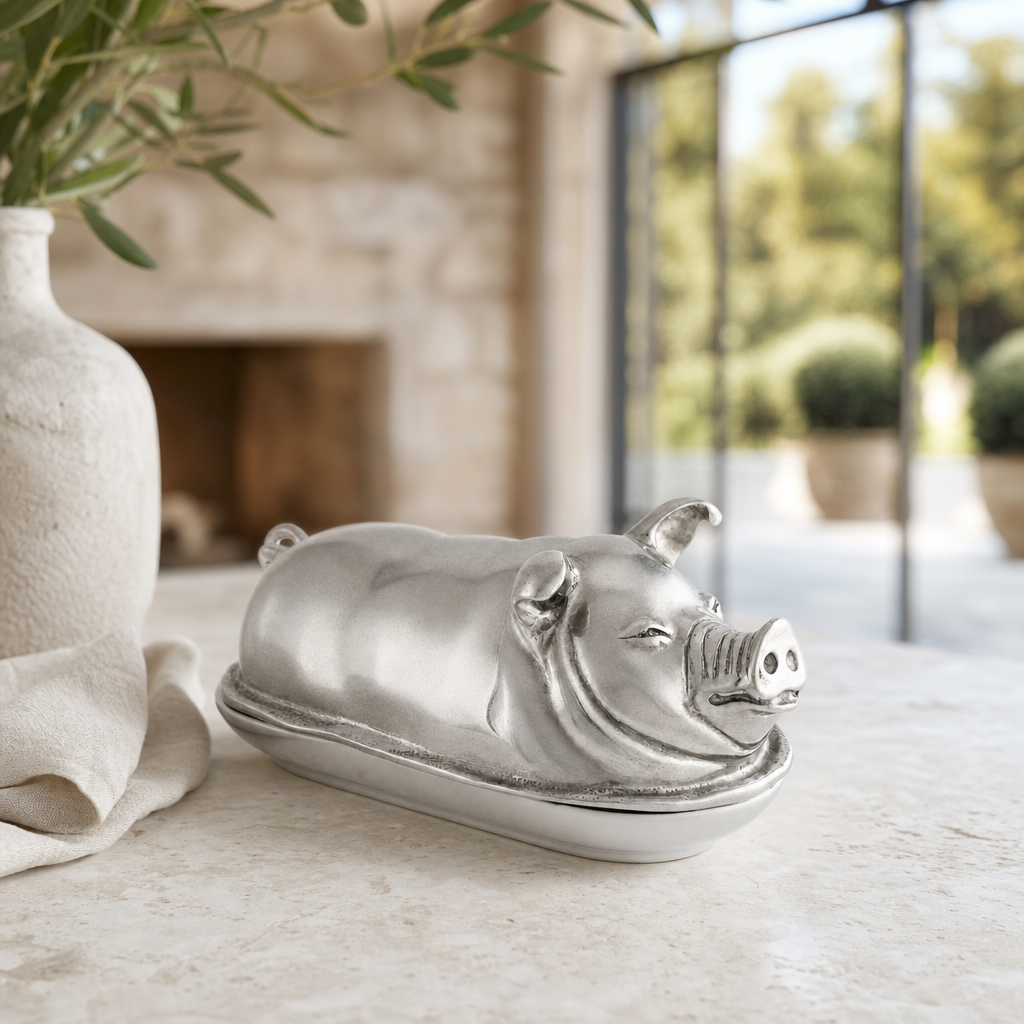 Happy Pig Butter Dish 4