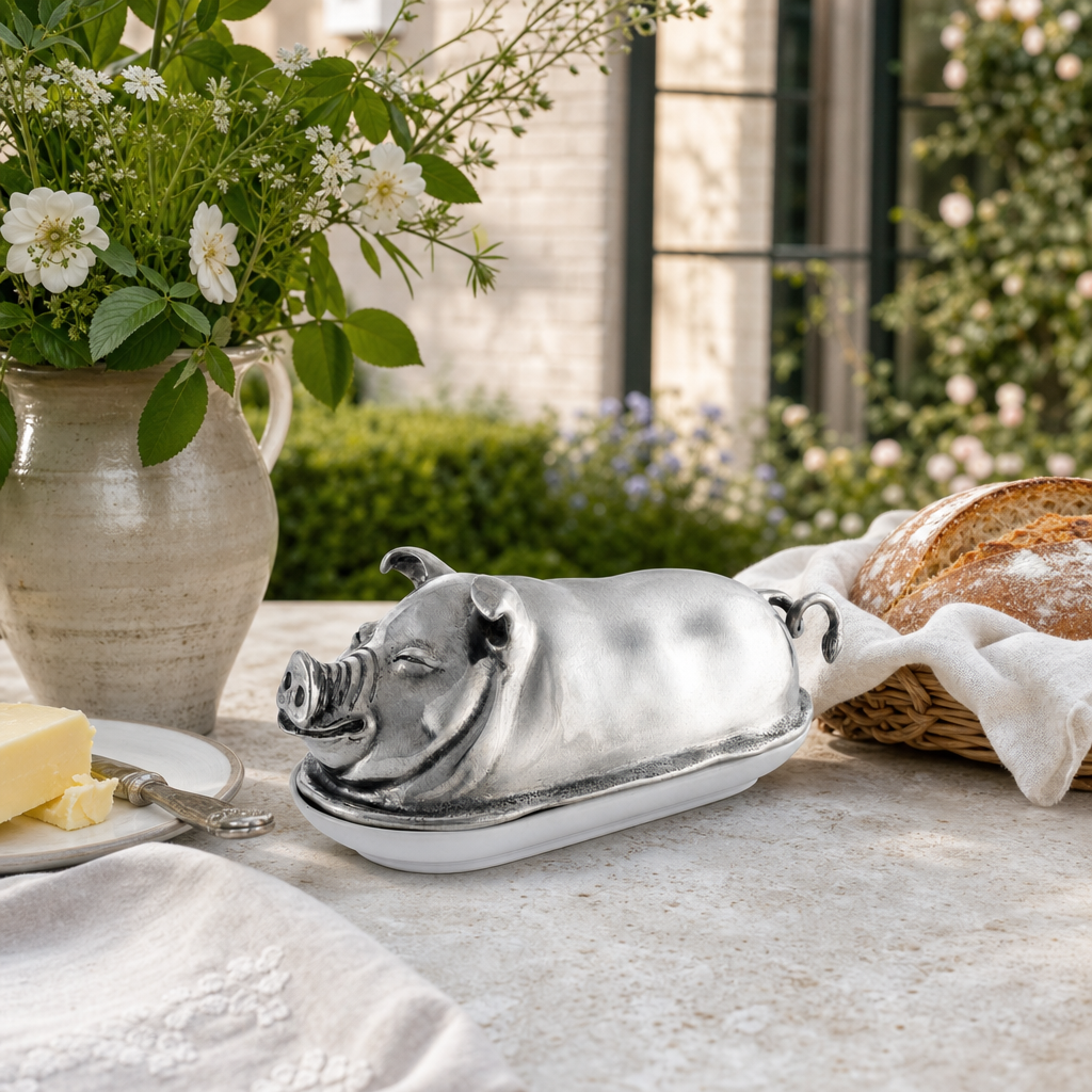 Happy Pig Butter Dish 7
