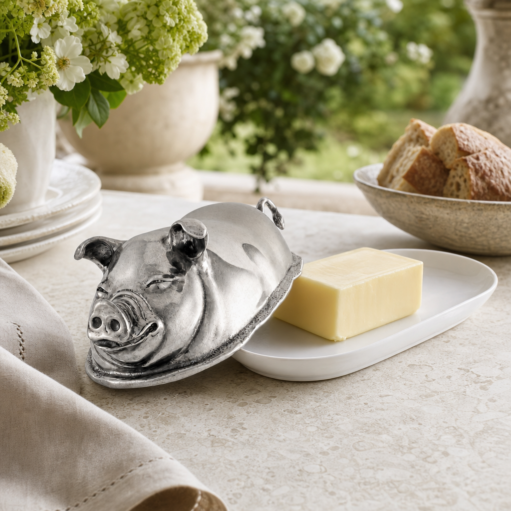 Happy Pig Butter Dish 9