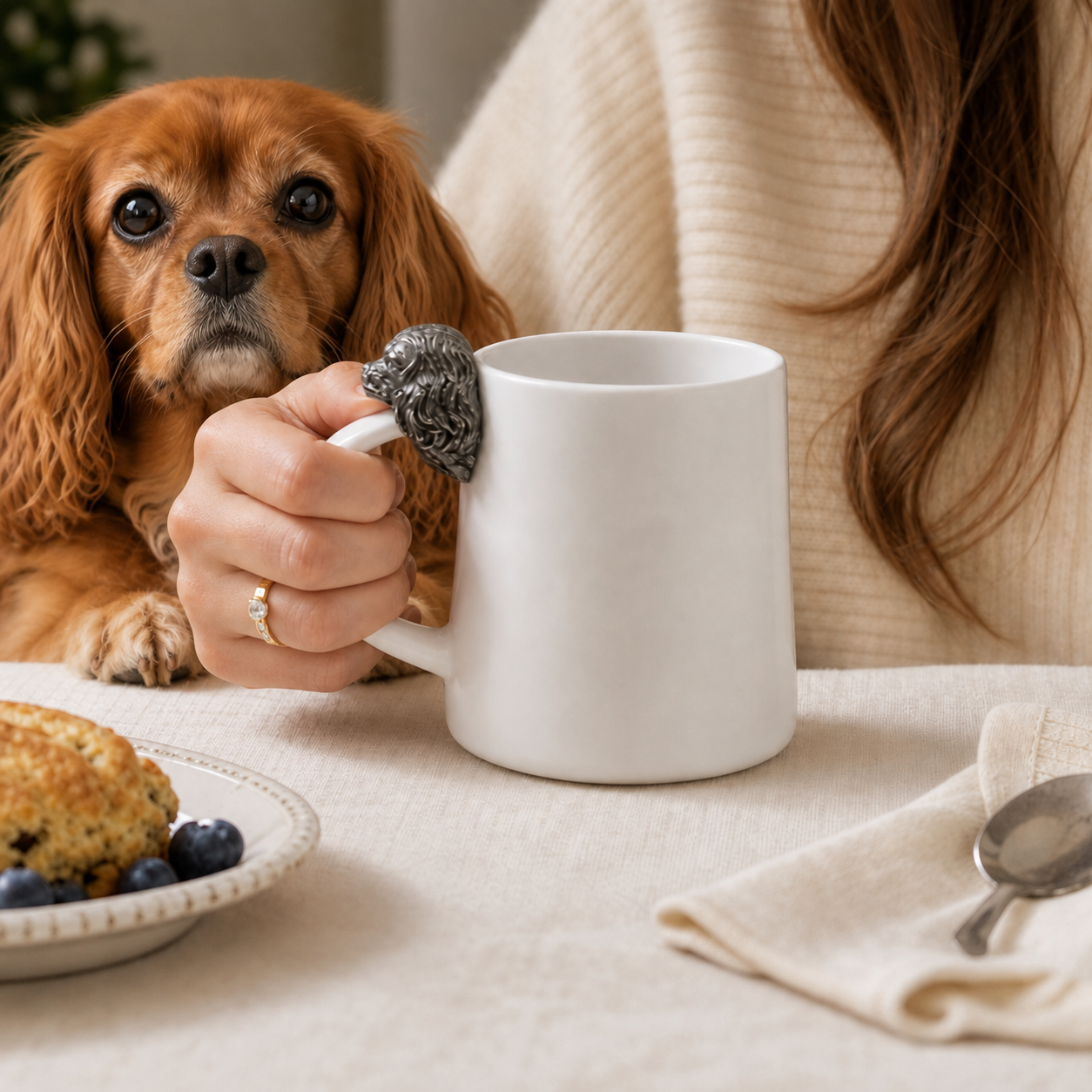 Cavalier King Charles Spaniel Stoneware Coffee Cup
