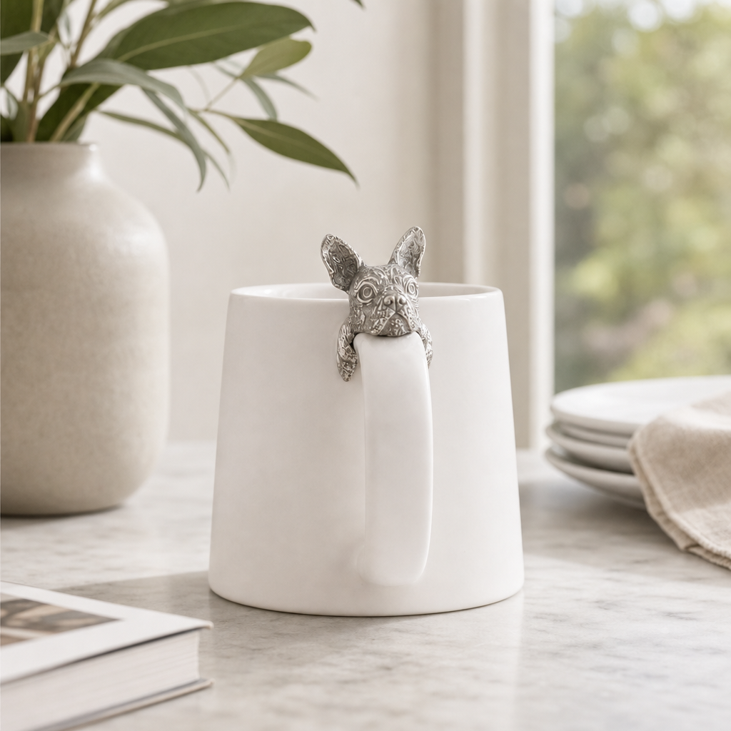 French Bulldog Stoneware Coffee Cup 3