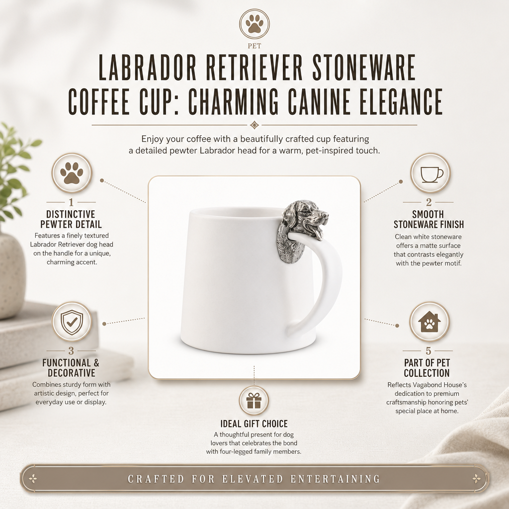 Labrador Retriever Stoneware Coffee Cup 8