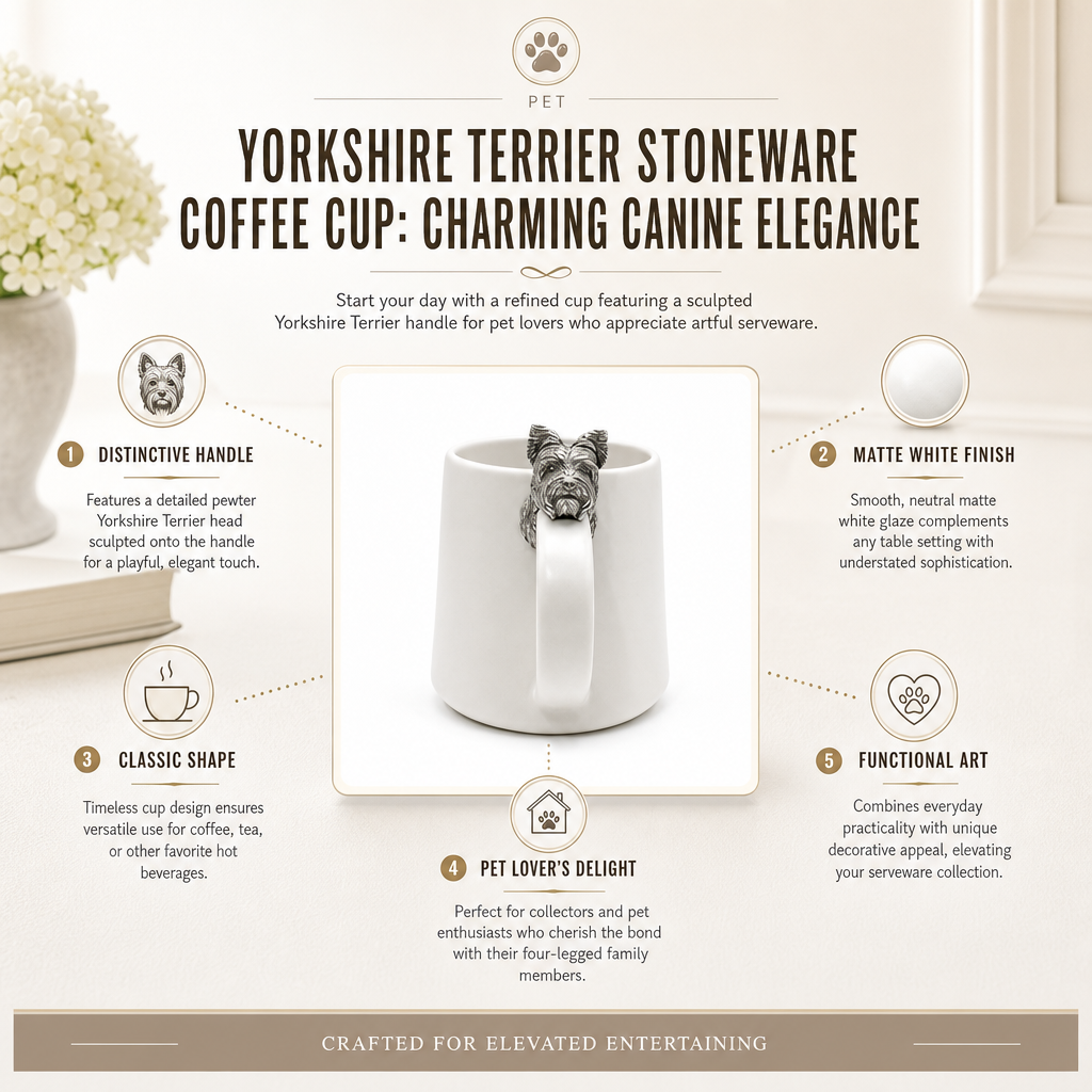 Yorkshire Terrier Stoneware Coffee Cup 7