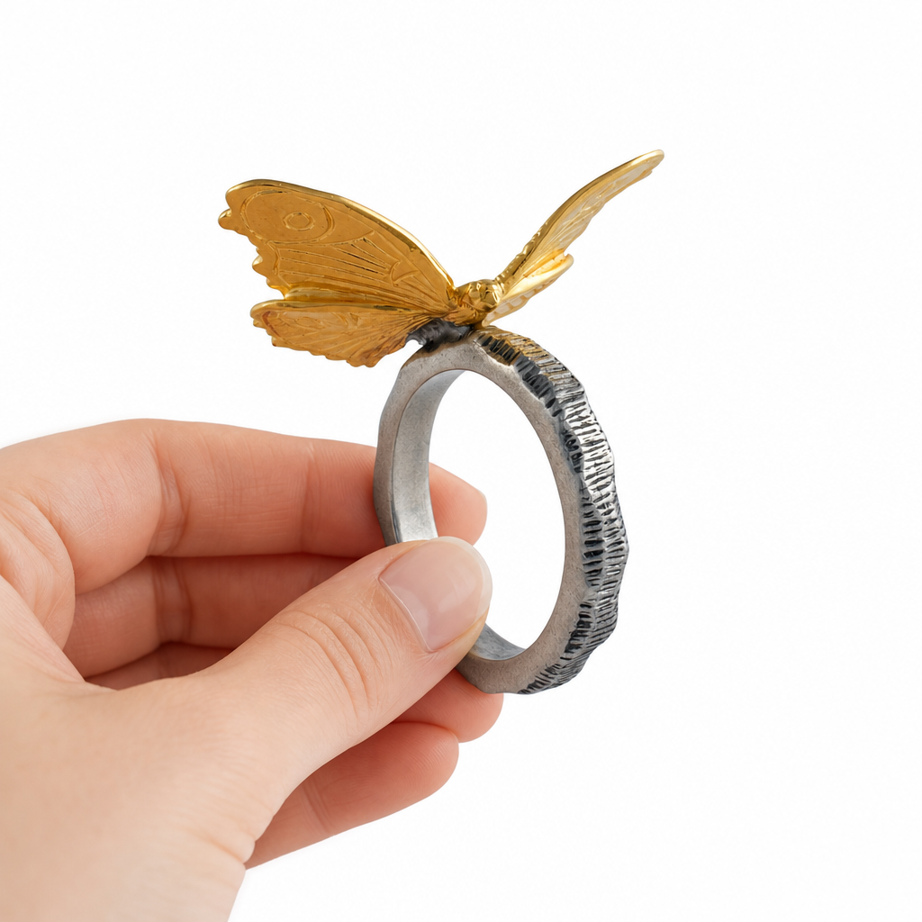 Gold Butterfly Napkin Ring 10