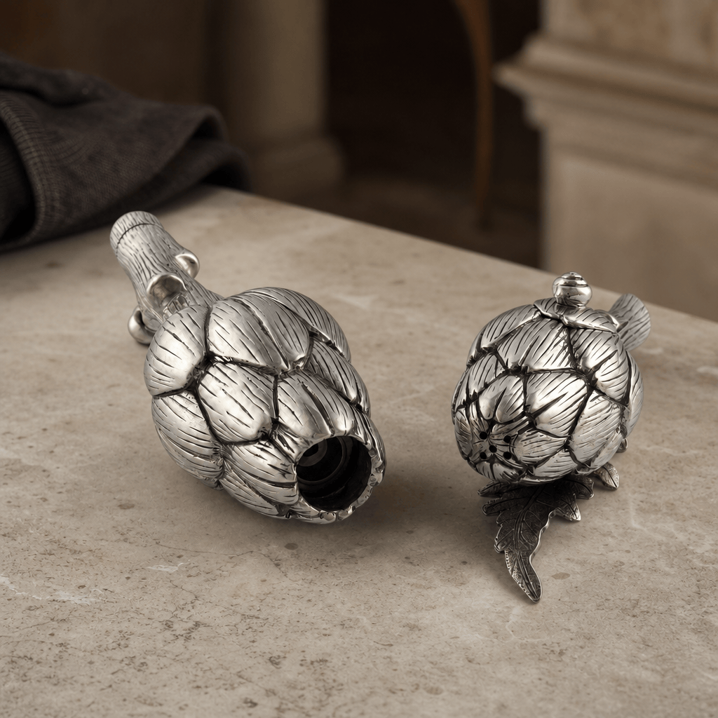 Artichoke Salt Shaker & Pepper Grinder Set 3