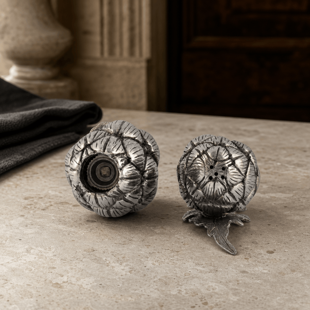 Artichoke Salt Shaker & Pepper Grinder Set 5