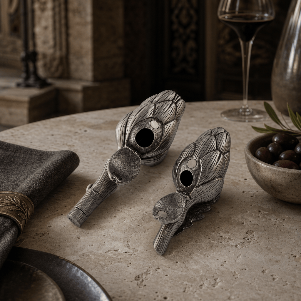 Artichoke Salt Shaker & Pepper Grinder Set 8
