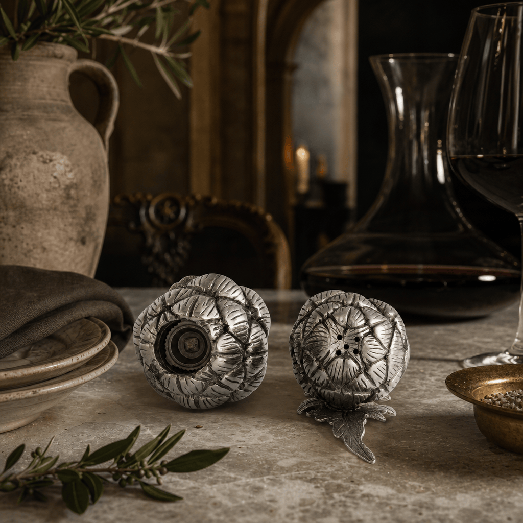 Artichoke Salt Shaker & Pepper Grinder Set 9
