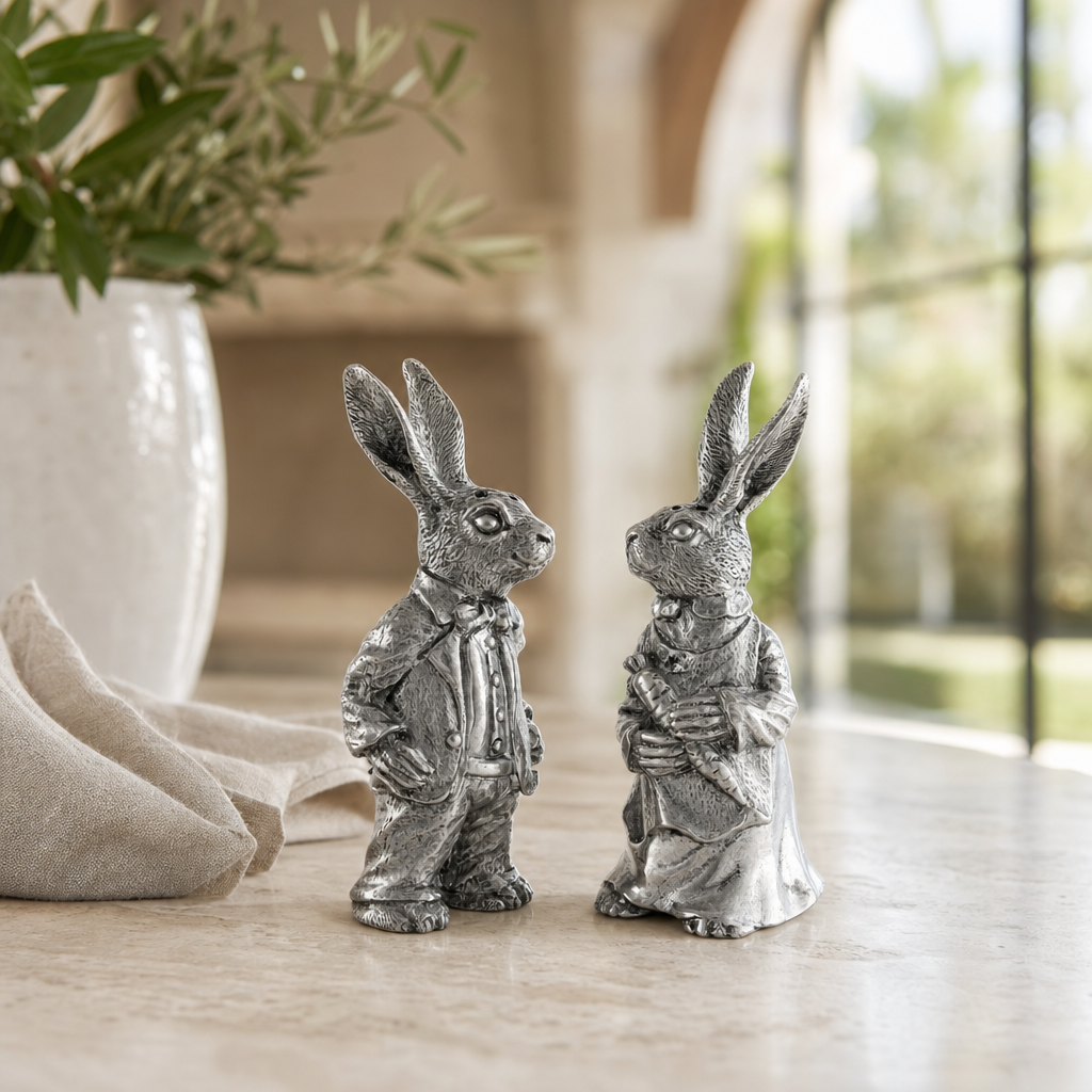 Dressed Rabbits Salt & Pepper Set 4