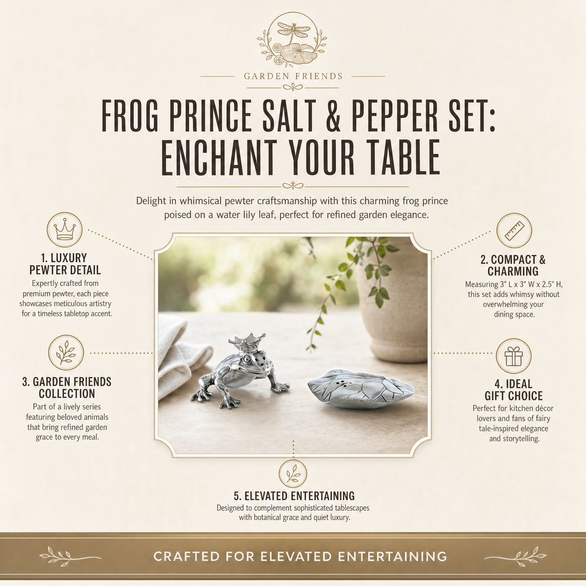 Frog Prince Salt & Pepper Set 11