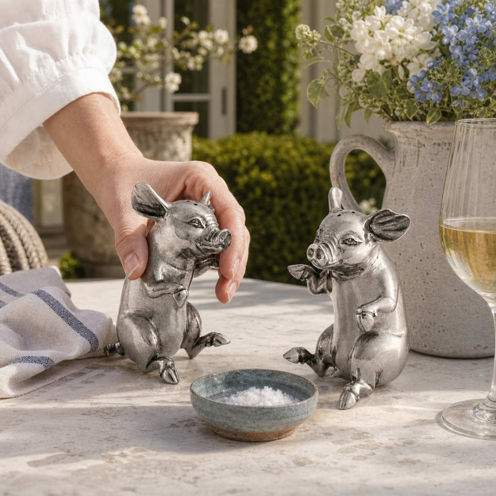 Happy Pigs Salt & Pepper Set 6