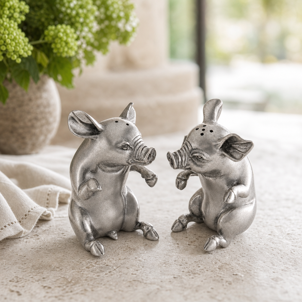 Happy Pigs Salt & Pepper Set 3