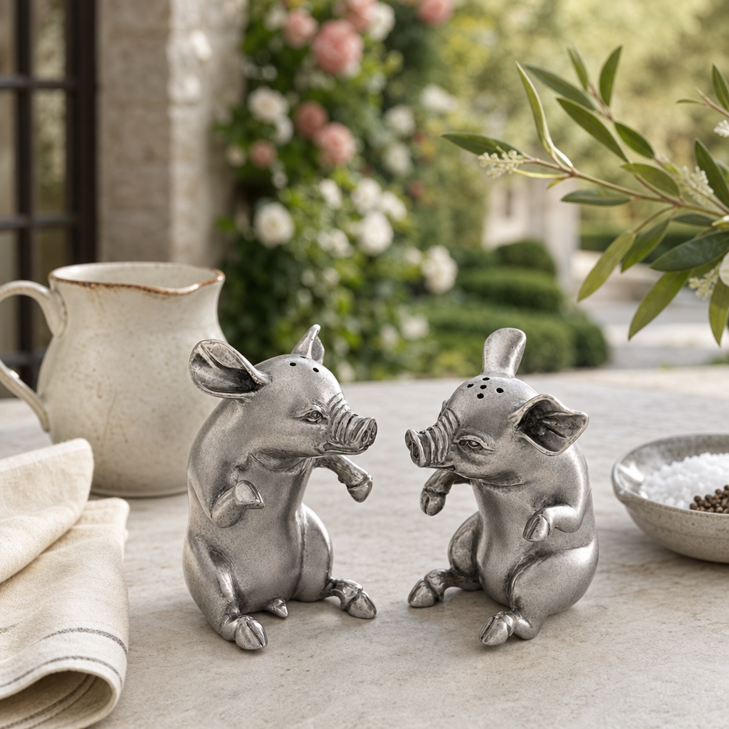 Happy Pigs Salt & Pepper Set 6