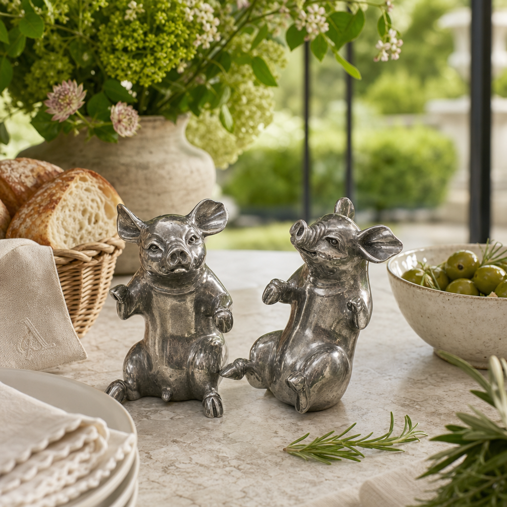 Happy Pigs Salt & Pepper Set 8