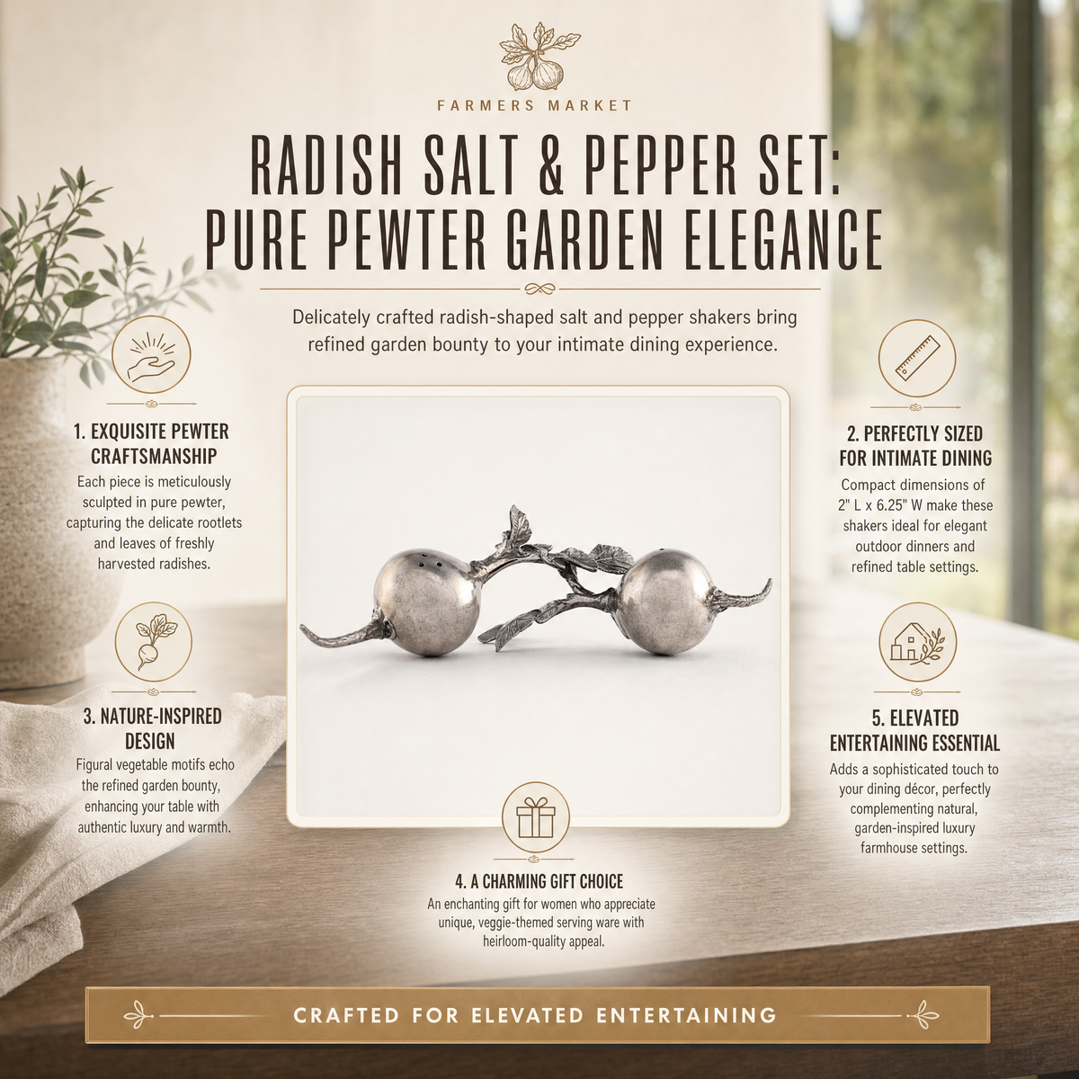 Radish Salt & Pepper Set 10