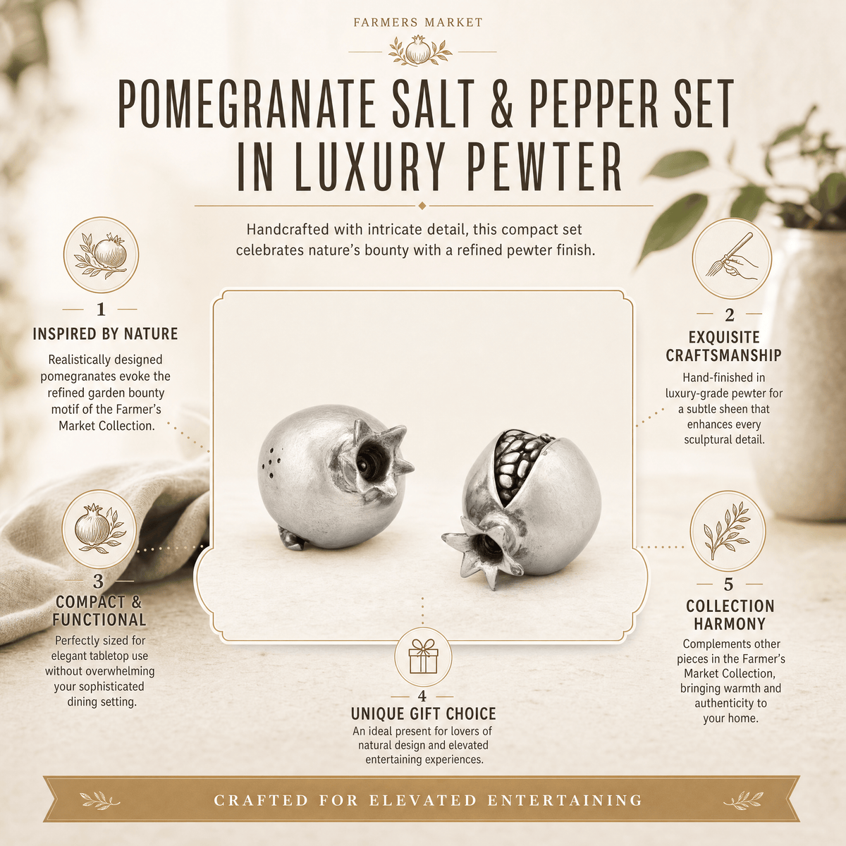 Pomegranate Salt &amp; Pepper Set 11