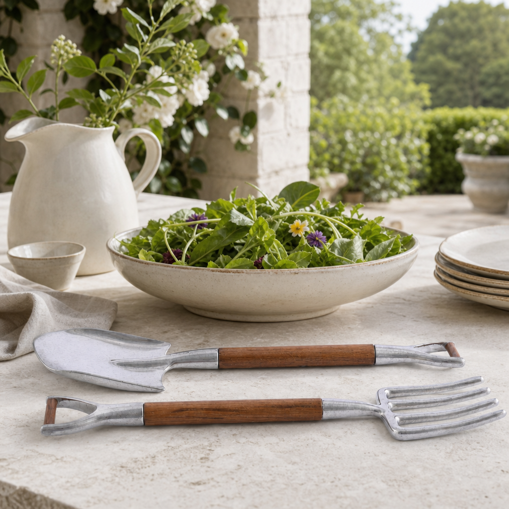 Fork & Shovel Salad Serving Set 7