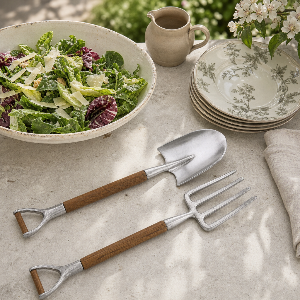 Fork & Shovel Salad Serving Set 8