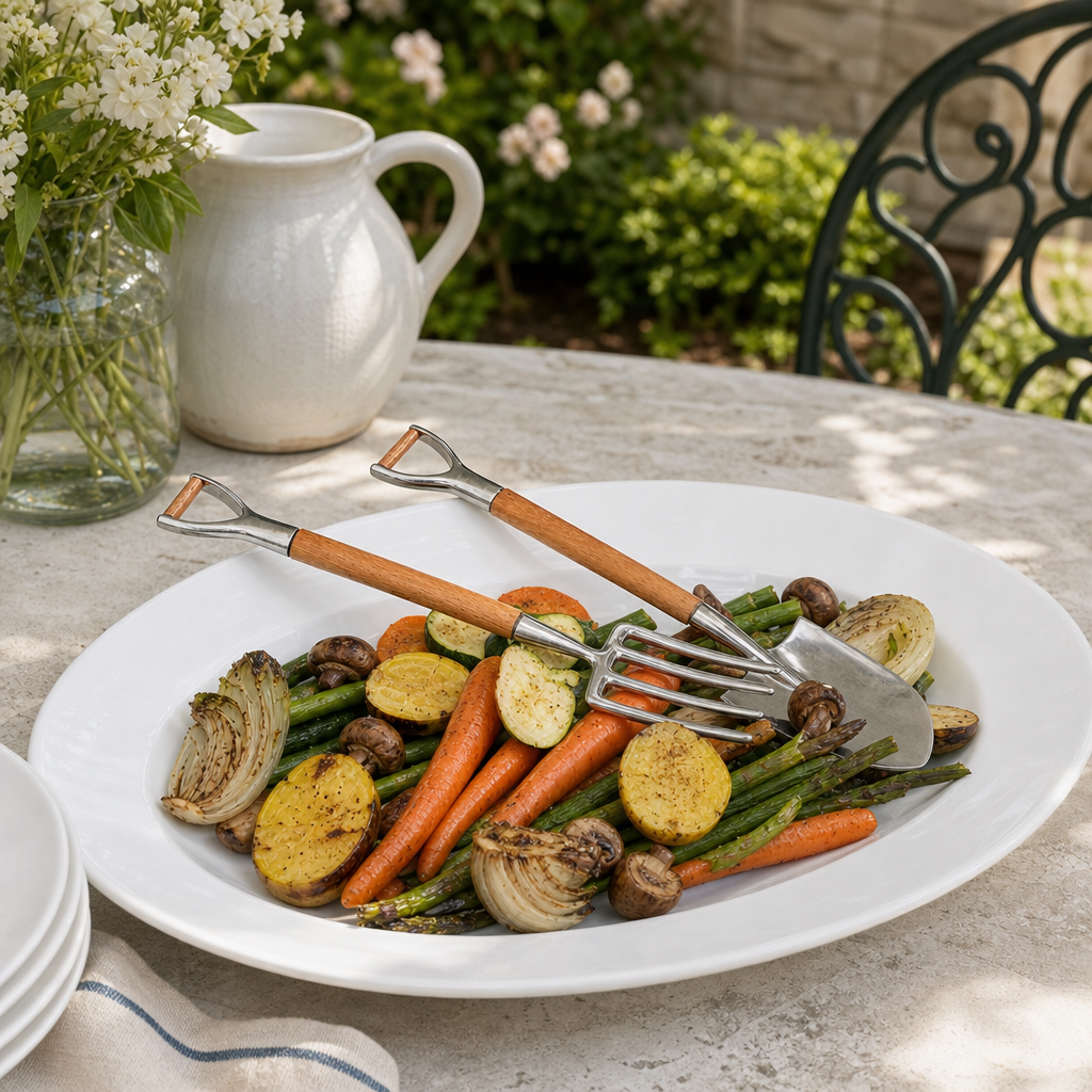 Fork & Shovel Salad Serving Set 9