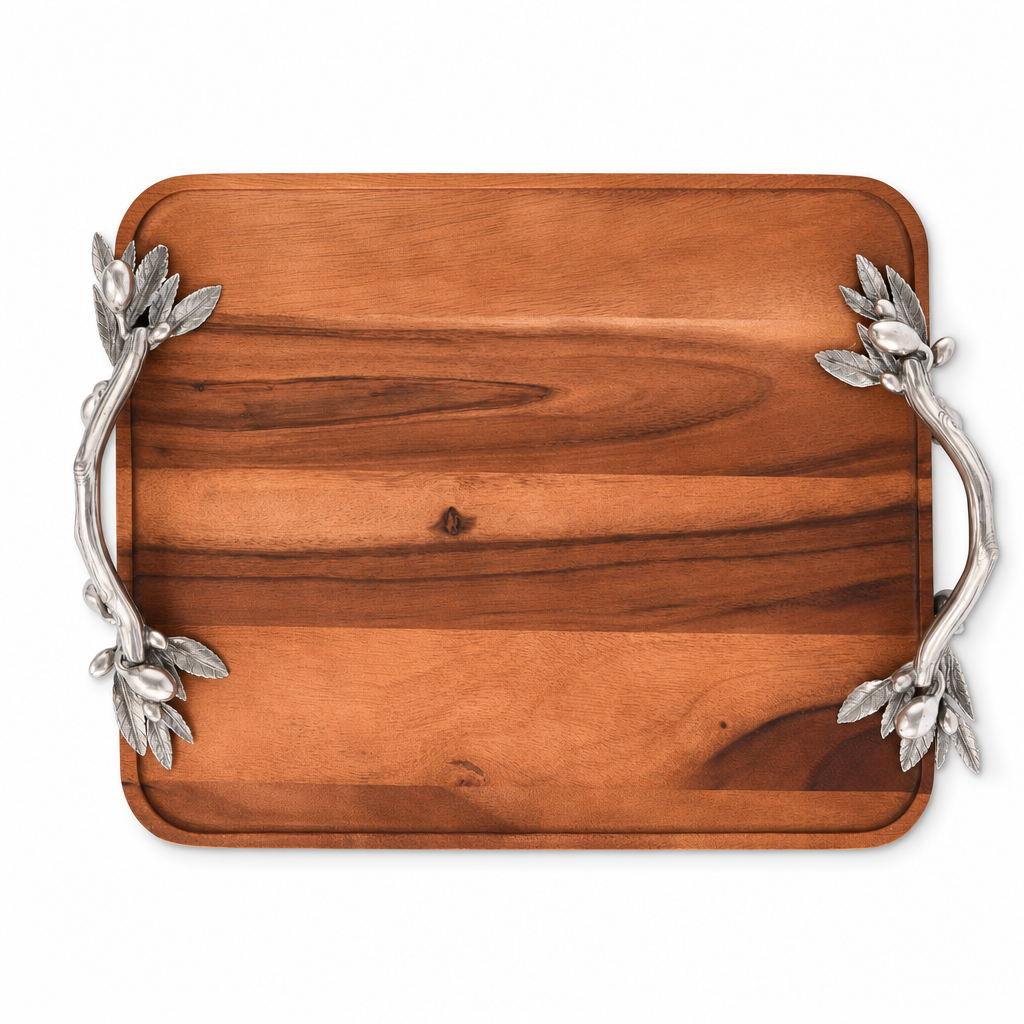Olive Serving Tray Acacia-Rectangular 10