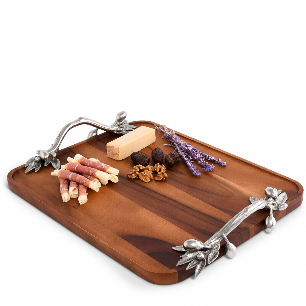 Olive Serving Tray Acacia-Rectangular 1