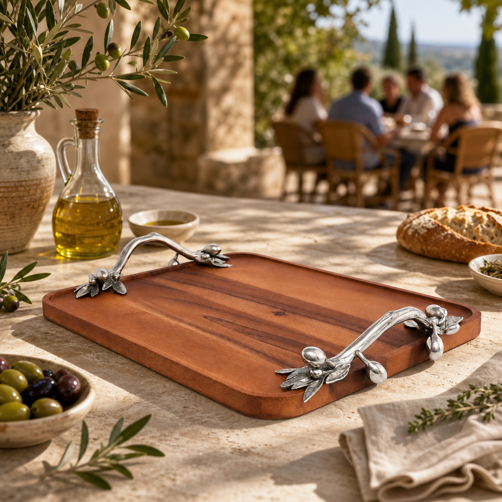 Olive Serving Tray Acacia-Rectangular 8
