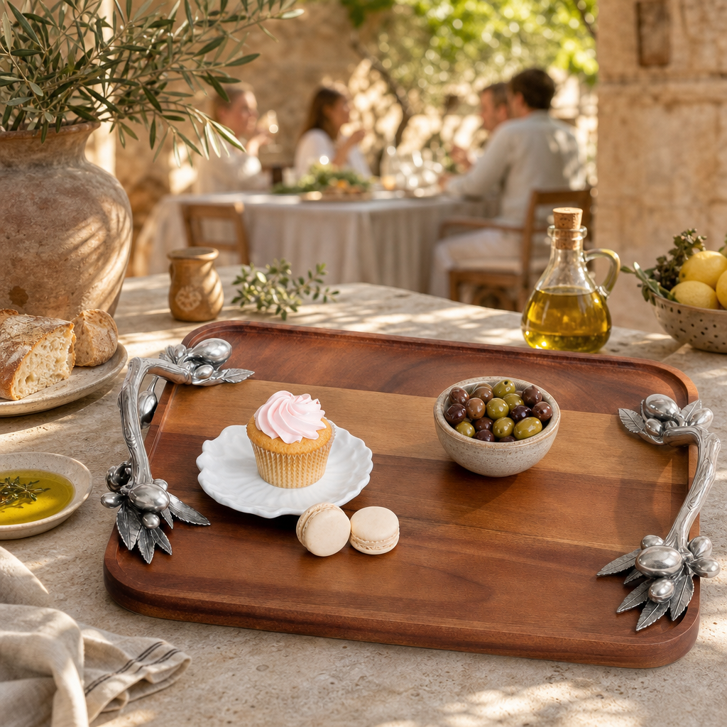 Olive Serving Tray Acacia-Rectangular 9