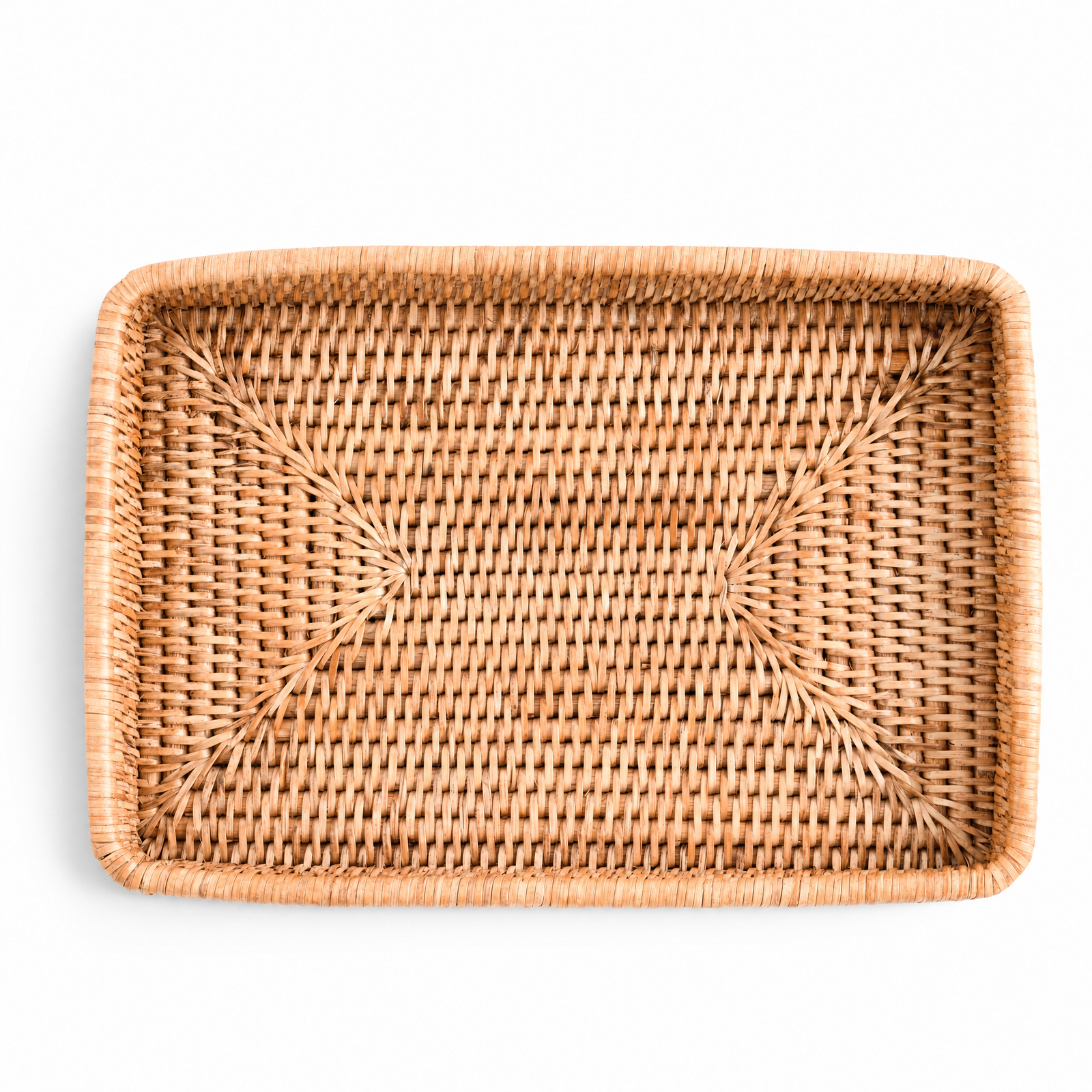 Catchall Tray Hand Woven Wicker Rattan 10