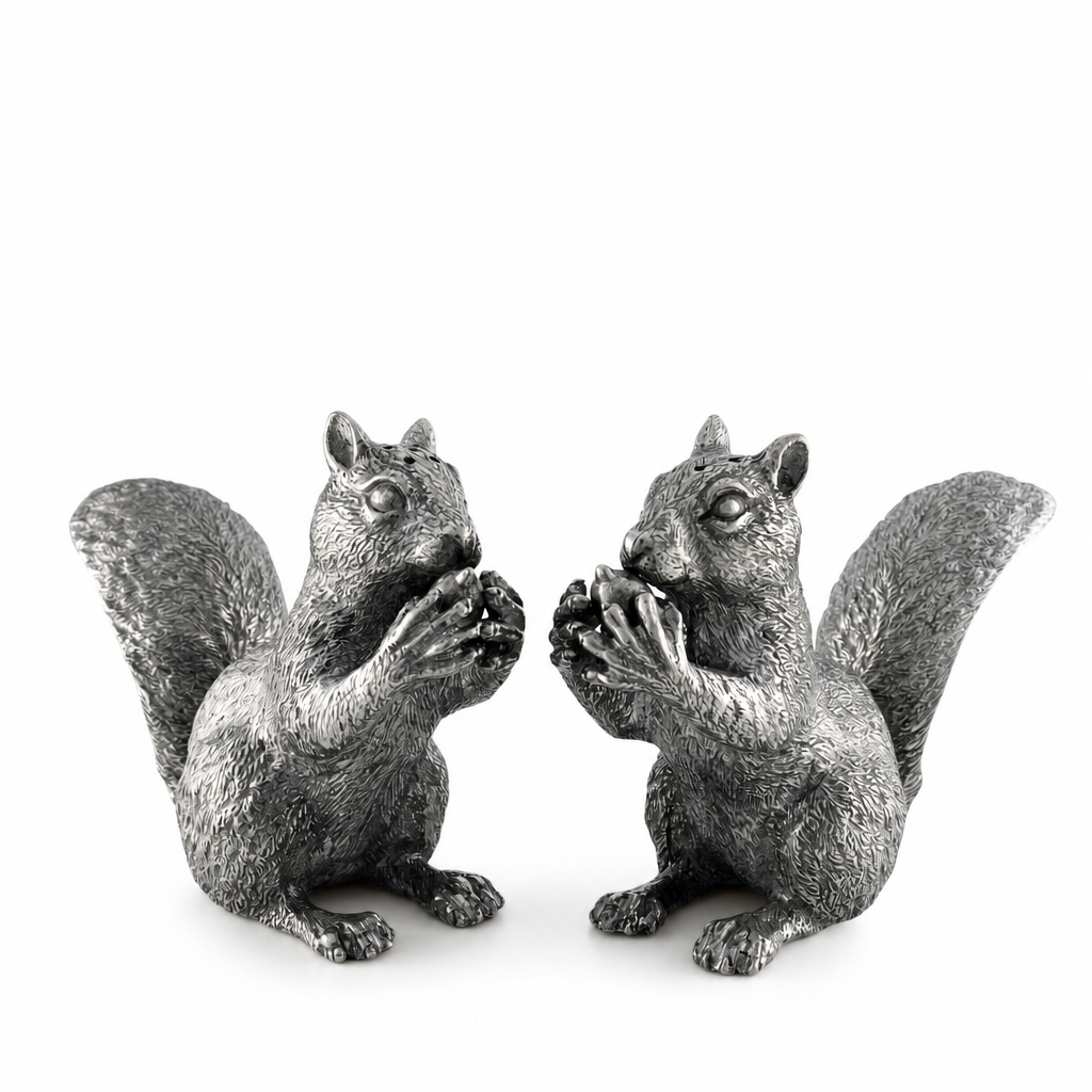 Pewter Squirrels Salt & Pepper Set 1