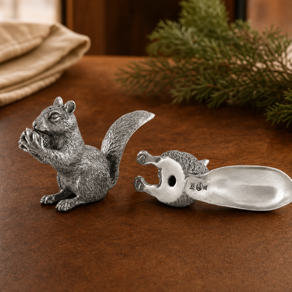 Pewter Squirrels Salt & Pepper Set 5