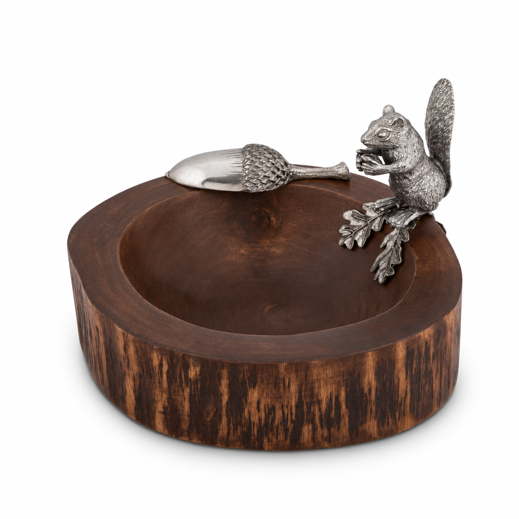 Standing Squirrel Nut Bowl & Scoop 1