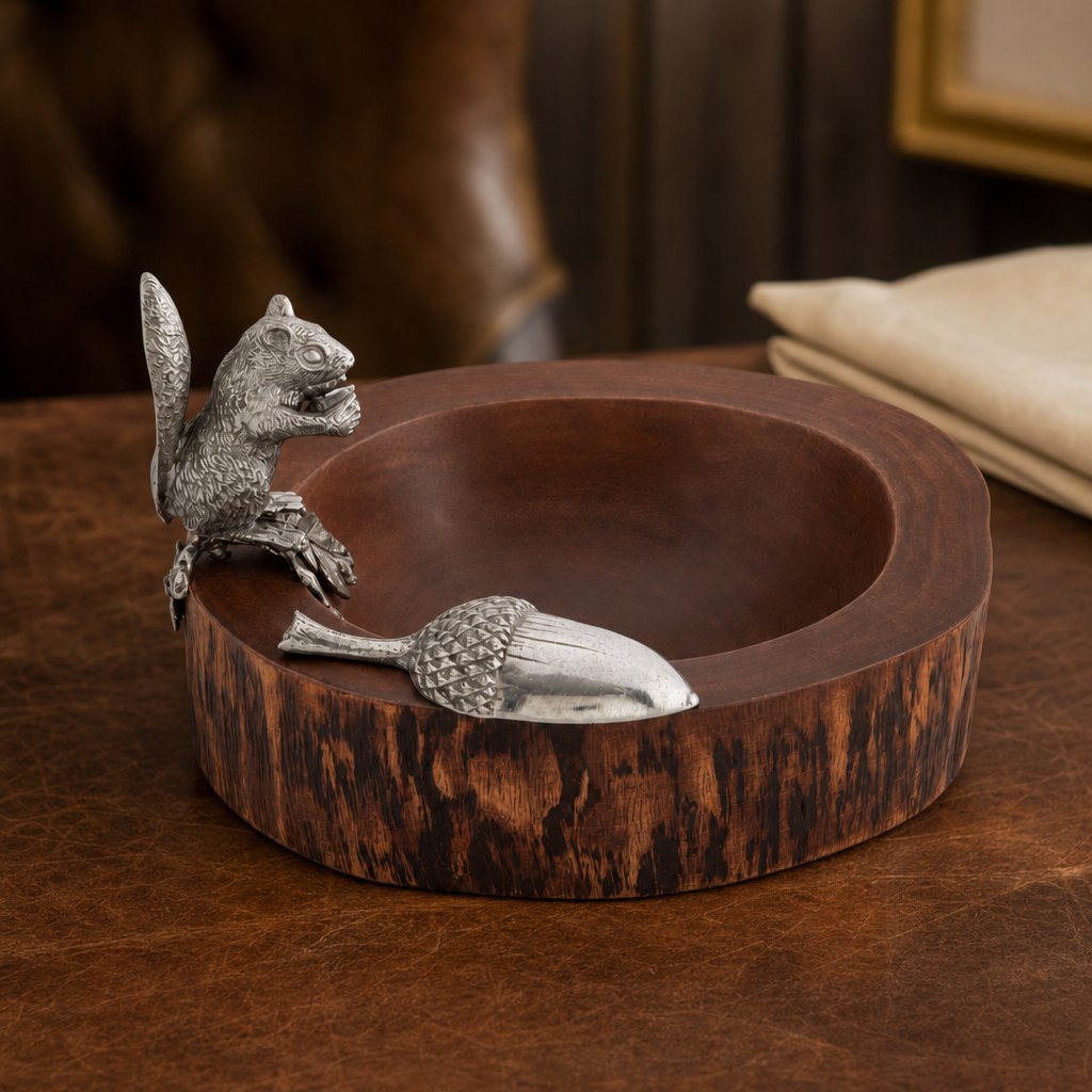 Standing Squirrel Nut Bowl & Scoop 4