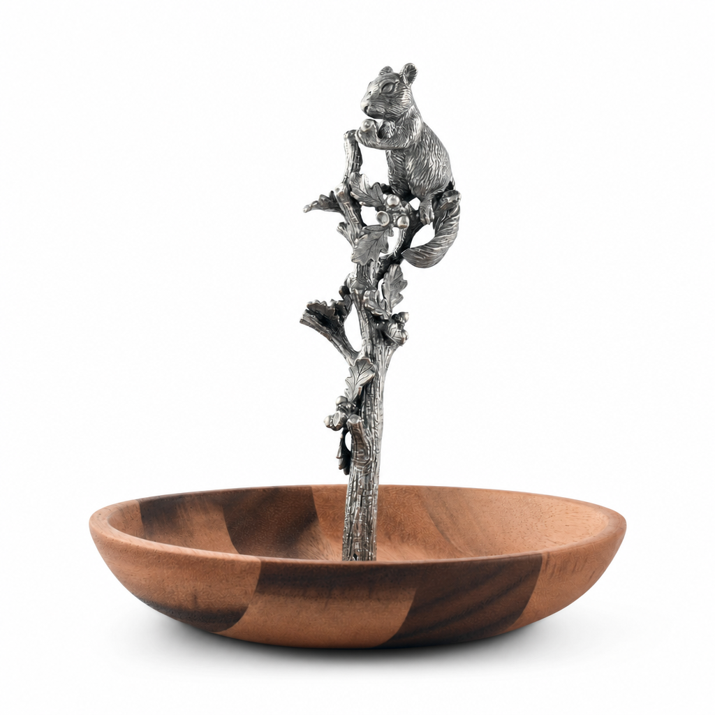 Squirrel Wood Candy / Nut Dish 1