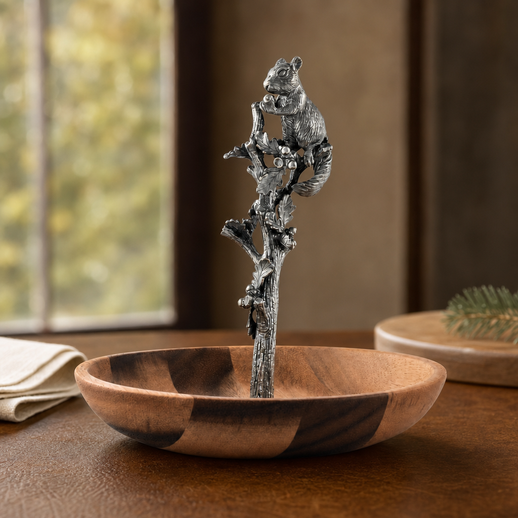 Squirrel Wood Candy / Nut Dish 1