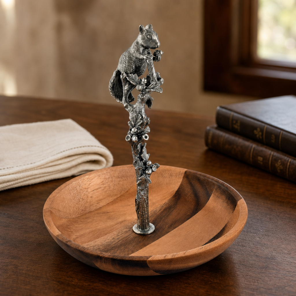 Squirrel Wood Candy / Nut Dish 5
