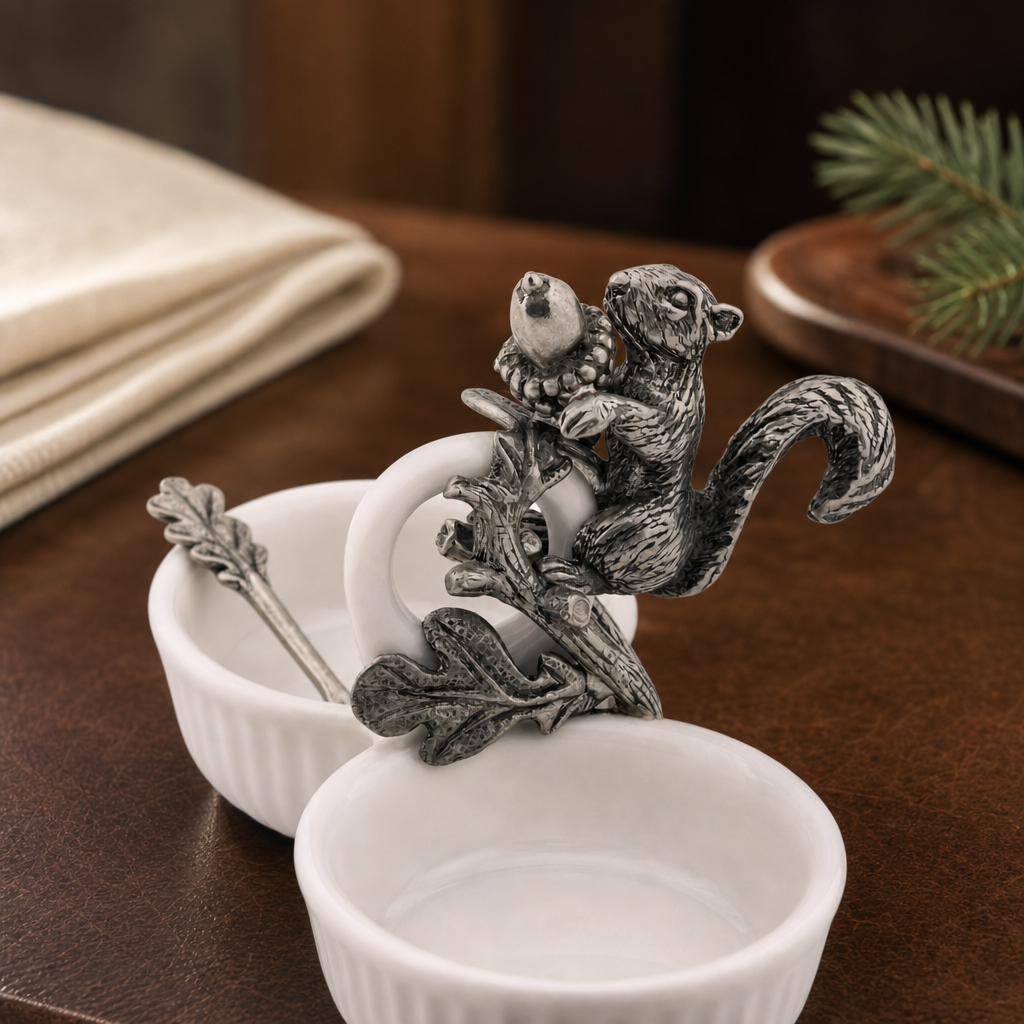 Squirrel Double Salt Cellar 5