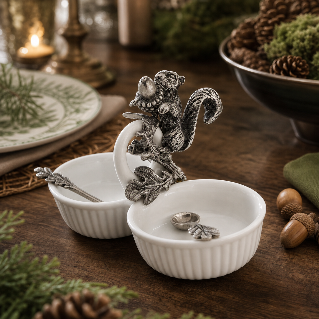 Squirrel Double Salt Cellar 7