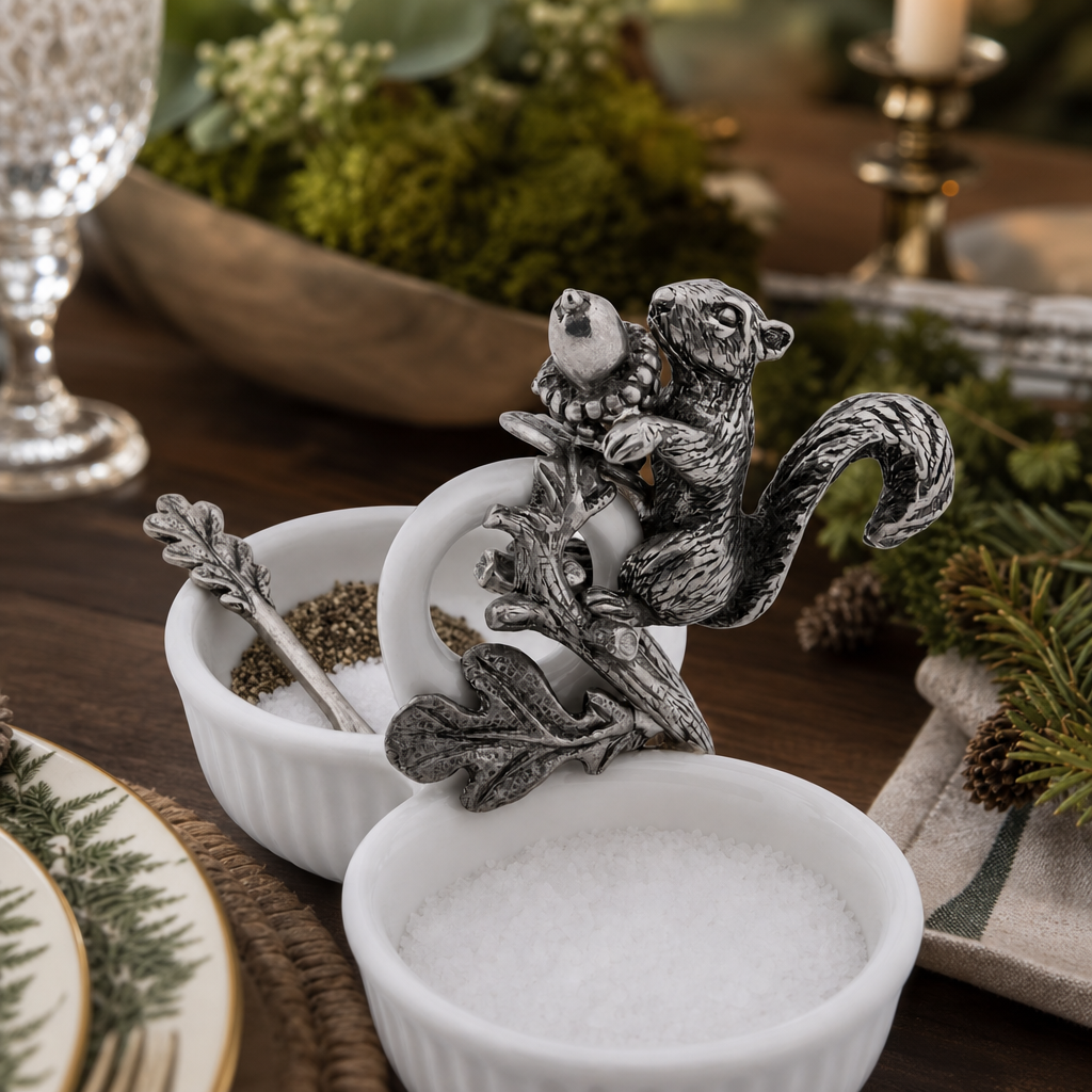 Squirrel Double Salt Cellar 8