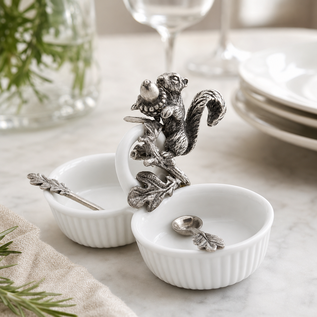 Squirrel Double Salt Cellar 9